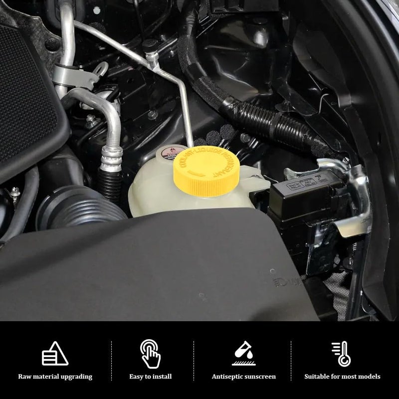 Lyxheth 2PCS Coolant Reservoir Cap, Radiator Reservoir Cap, Engine Radiator Water Tank Caps Coolant Caps OEM#21712-79900, Car Coolant Water Tank Reservoir Cap Compatible with Infiniti Nissan (Yellow) - Image 5